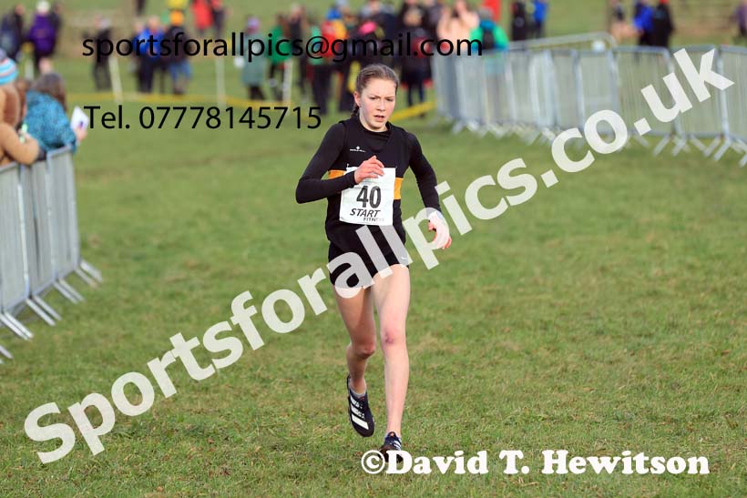 Womens Under-17s 2024 Northern Cross Country Champs., Sedgefield. Photo: David T. Hewitson/Sports for All Pics